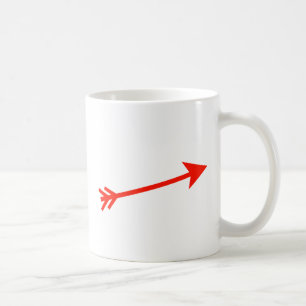 Arrow Red 15deg The MUSEUM Zazzle Geschenke Tasse