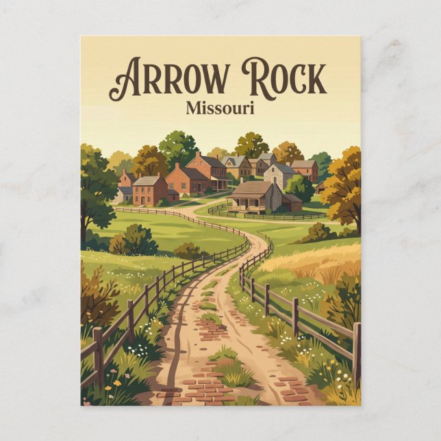Arrow Rock Missouri Postkarte (Vorderseite)