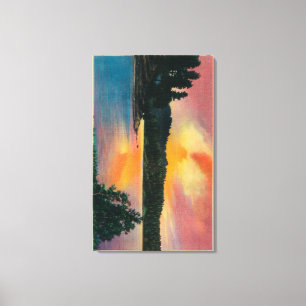 Arrowhad-See bei SunsetLake Arrowhead, CA Leinwanddruck