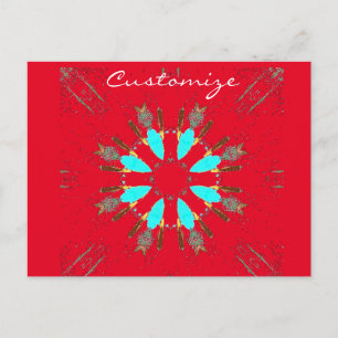 Arrowhead Feathers Pow-wow Thunder_Cove Postkarte