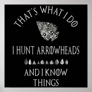Arrowhead Hunter Artifaktenjagd sammelt Geschenk Poster