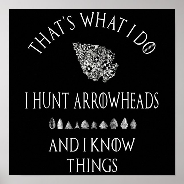 Arrowhead Hunter Artifaktenjagd sammelt Geschenk Poster (Vorne)