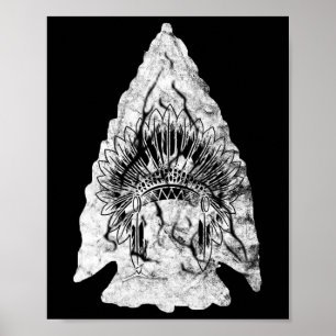 Arrowhead Hunter Indianerin für die Pfeiljagd Poster