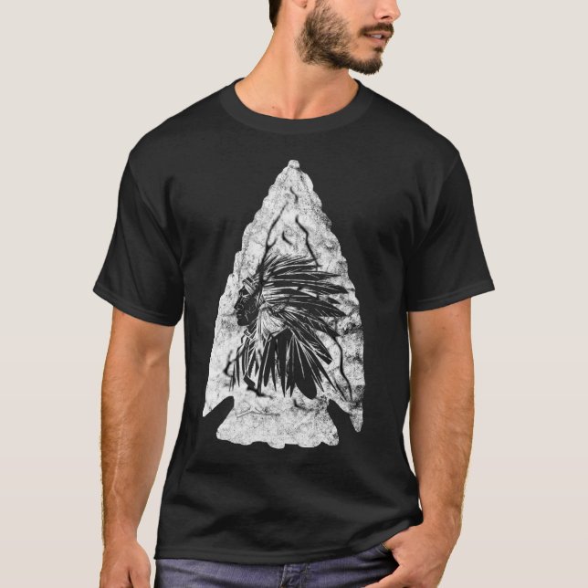 Arrowhead Hunter Indischer Chefjäger T-Shirt (Vorderseite)