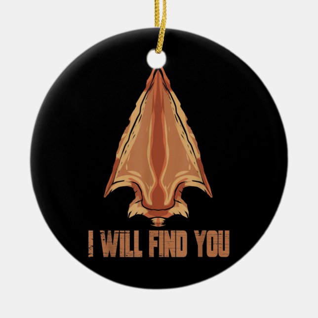 Arrowhead Junting Arrowhead Collector Keramik Ornament (Vorne)