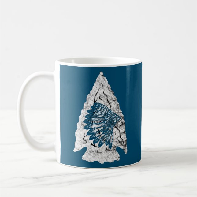 Arrowhead Junting Native American Feather Kaffeetasse (Links)