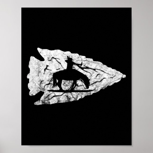 Arrowhead Junting Native American Relic Hunter Arr Poster (Vorne)