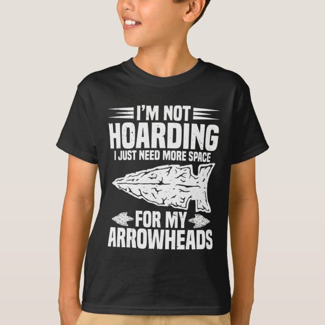 Arrowhead Stone Necklace Display Case Arrowhead Co T-Shirt (Vorderseite)