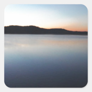 Arrowhead-Sunset Quadratischer Aufkleber