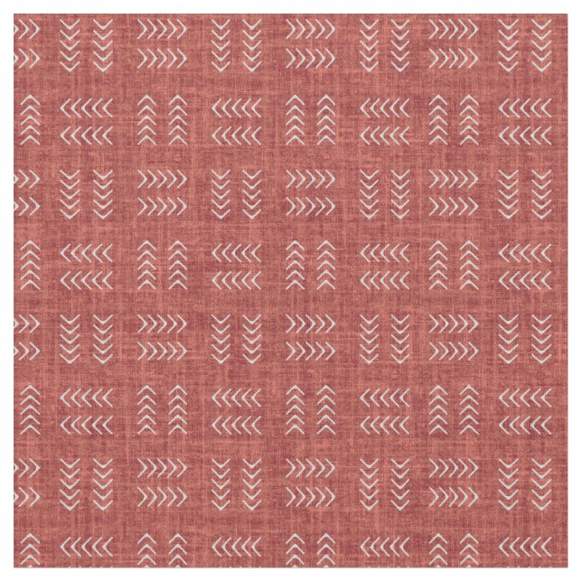 Arrows on Red Linen Stoff (Nahaufnahme)