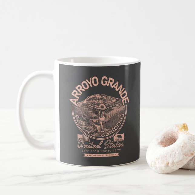 ARROYO GRANDE KALIFORNIEN - STADT ARROYO GRANDE KAFFEETASSE (Mit Donut)