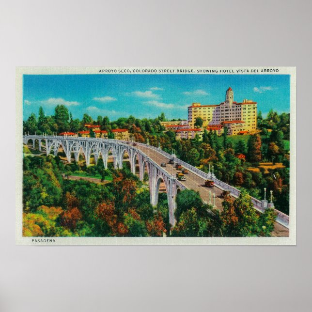 Arroyo Seco Bridge, Colorado Street Bridge Poster (Vorne)