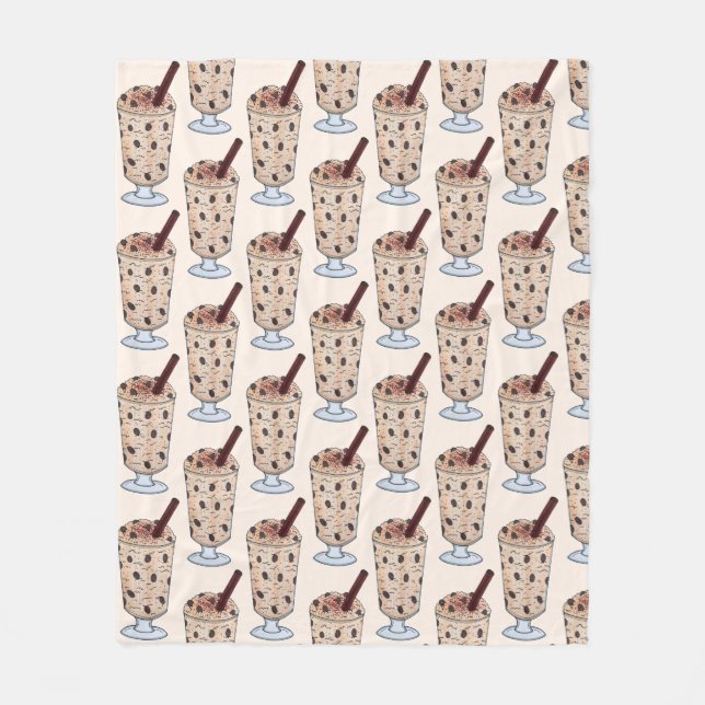 Arroz con Dulce Puerto Rico Coconut Rice Pudding Fleecedecke (Vorderseite)