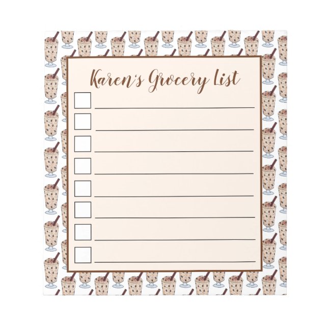 Arroz con Dulce Puerto Rico Coconut Rice Pudding Notizblock (Vorderseite)