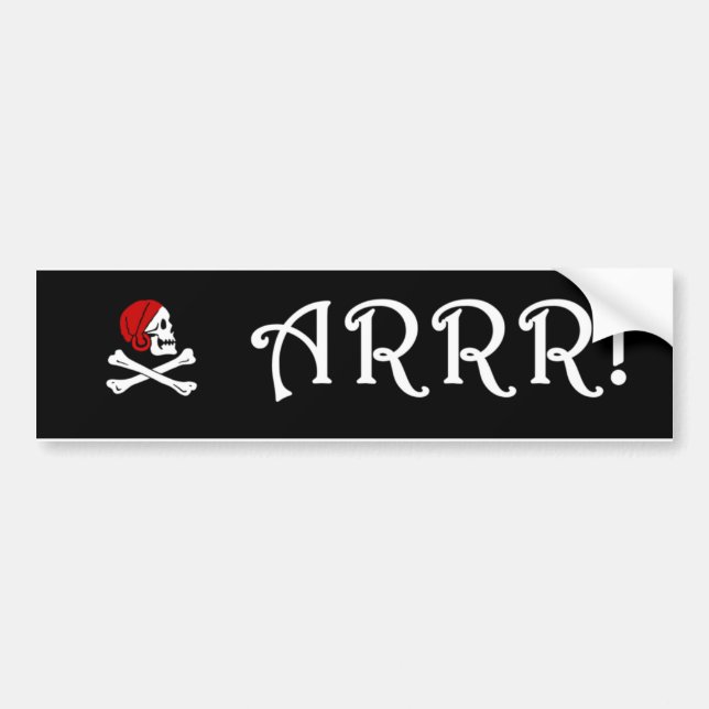 ARRR! AUTOAUFKLEBER (Vorne)
