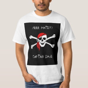 ARRR Matey Custom Pirate Mens Tshirt Shirt Top