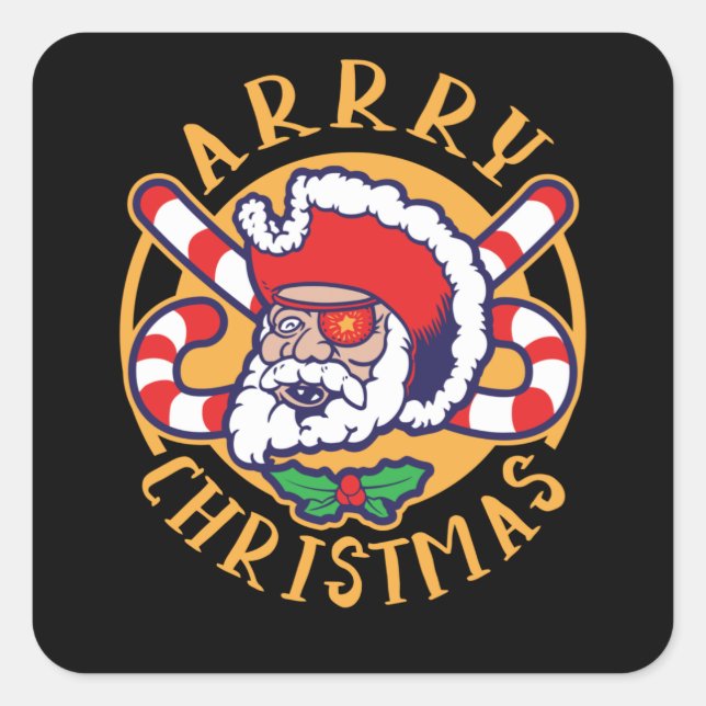 Arrry Christmas Quadratischer Aufkleber (Vorderseite)