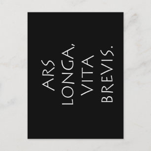 Ars Longa Vita Brevis Postkarte