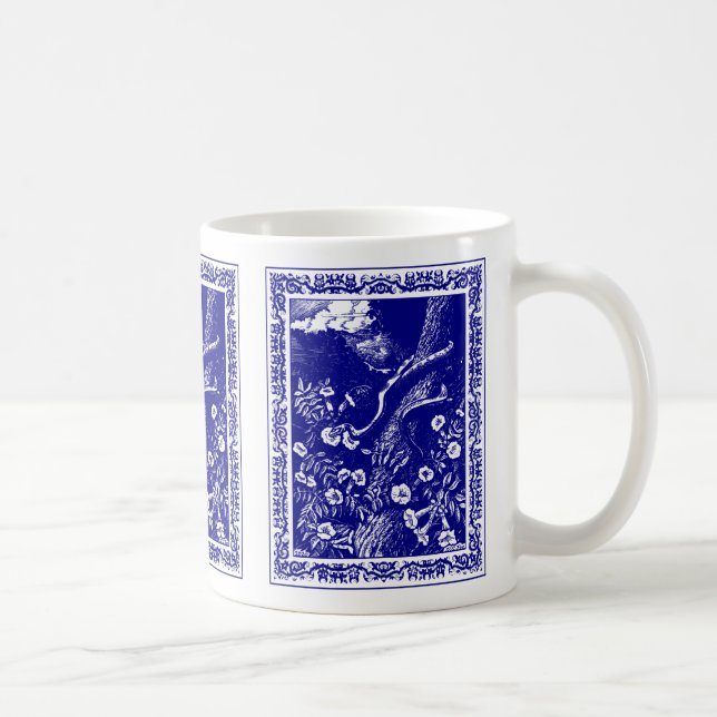 Ars Memoria : Canto II Blue China Kaffeetasse (Rechts)