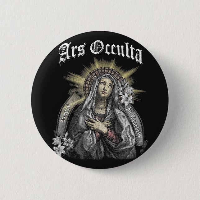 Ars Occulta - Gothic Streetwear Design Button (Vorderseite)