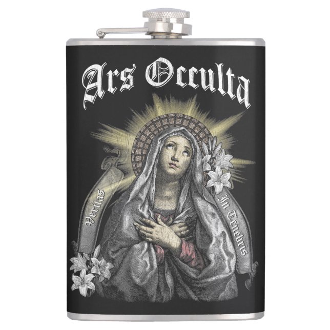 Ars Occulta - Gothic Streetwear Design Flachmann (Vorderseite)