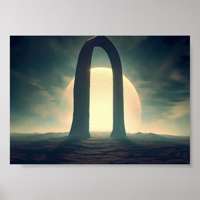 Arsch auf dem Planeten im Weltraum Poster (Vorne)