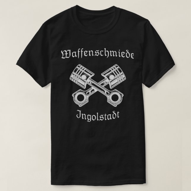 Arschmiede Ingolstadt Kolbenpistole T-Shirt (Design vorne)