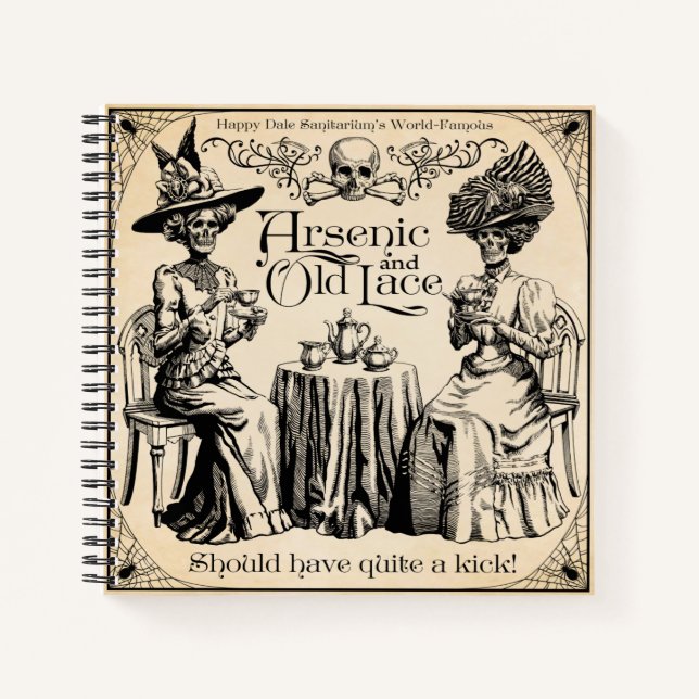 Arsen und Alte Spitzen Notizbuch (Vorderseite)