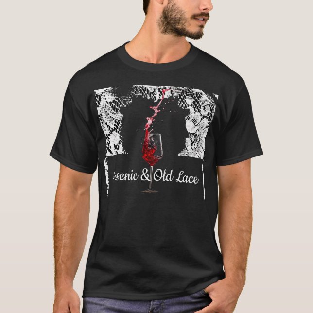 Arsen-und Old-Lace-Horror-Film Halloween T-Shirt (Vorderseite)