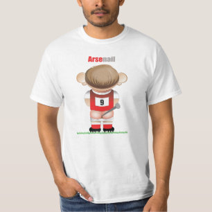 ArseNail (Arsenal) Funny Football Cartoon T - Shir T-Shirt