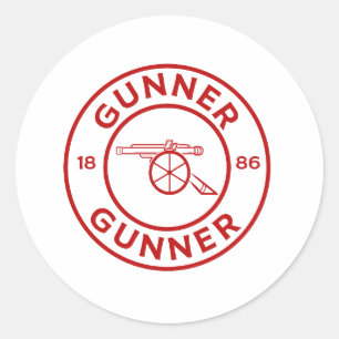 Arsenal Gunner Runder Aufkleber
