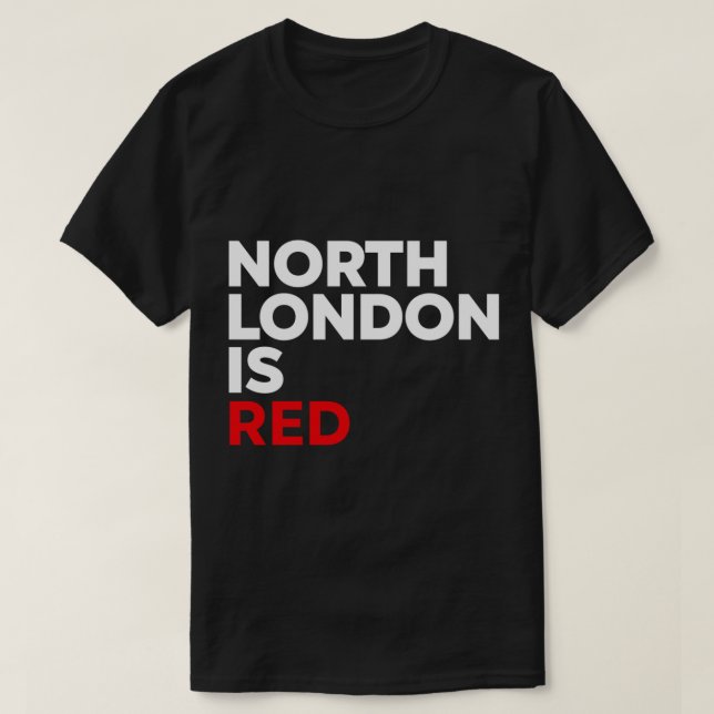Arsenal North London ist Red T-Shirt (Design vorne)