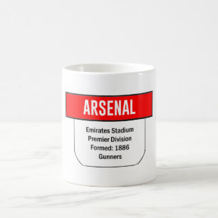 Arsenal Retro Team Tab Tasse