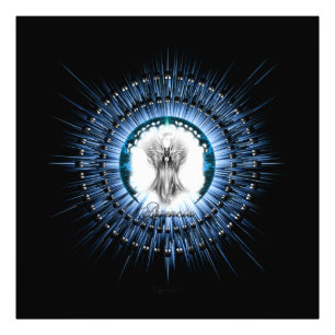 Arsencia Ethereal Silver Light Fraktal Art Fotodruck