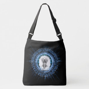 Arsencia Ethereal Silver Light Fraktal Art Tragetaschen Mit Langen Trägern