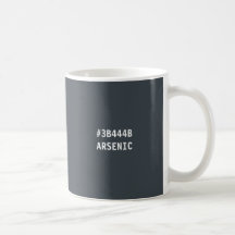 Arsenfarbhex-Code-Tasse