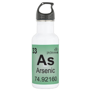 Arsenhaltiges einzelnes Element vom Periodensystem Trinkflasche