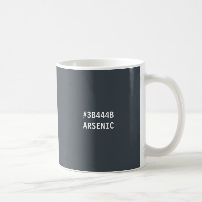 Arsenic-Farb-Hex-Code-Tasse Kaffeetasse (Rechts)