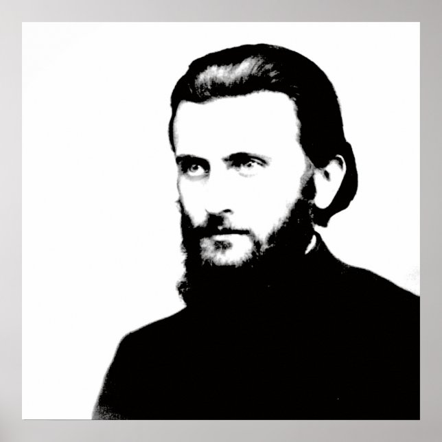 Arsenie Boca Romantische Kirche Poster (Vorne)