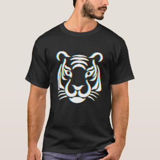 Arsty Tiger Face | Linie Zeichnend Jahr 2022 des T T-Shirt