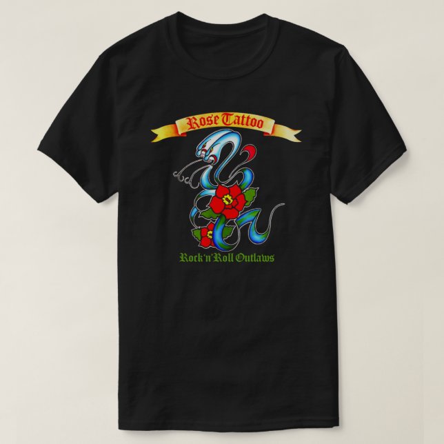 Art 03 Rose Tattoo Rock and Roll outlaws Essential T-Shirt (Design vorne)