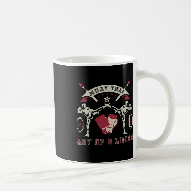 Art 8 Gliedmaßen Muay Thai Kaffeetasse (Rechts)