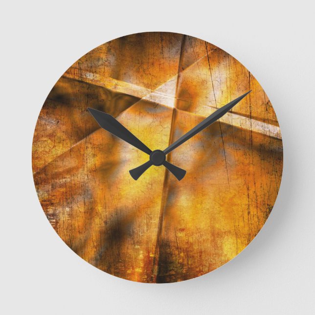 ART abstract colorful Background Runde Wanduhr (Vorderseite)