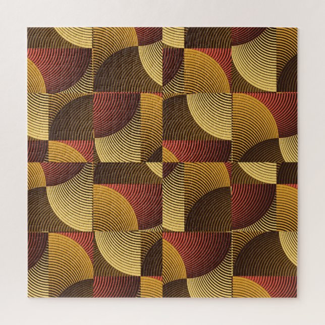 Art Abstrakt Geometric Textured Background Puzzle (Vertikal)