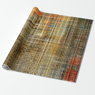 Art abstrakte farbige geometrische Schnittkante Geschenkpapier