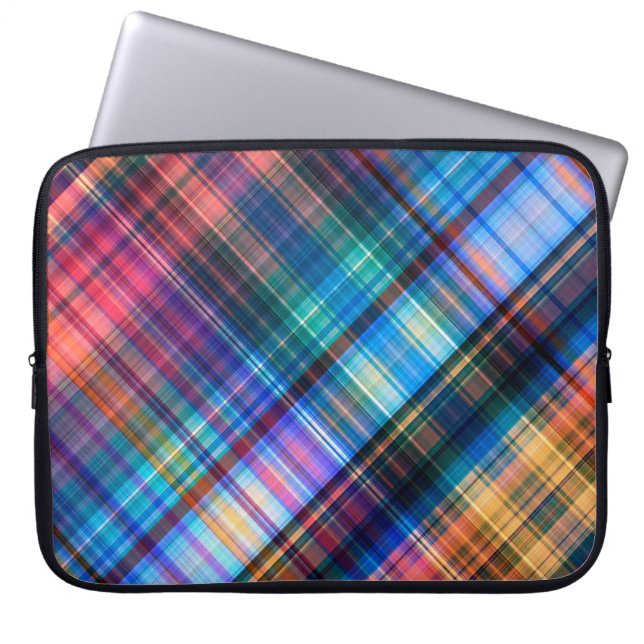 Art abstrakte geometrische Muster Regenbogen ba Laptopschutzhülle (Vorderseite)