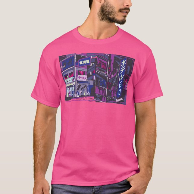 Art Aestetic Style Vaporwave Cyberpunks T-Shirt (Vorderseite)