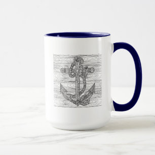 Art-Anker und Seil Tasse