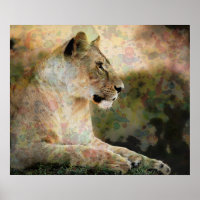 *~* Art AP23 Artistic RAINBOW Abstrakte LIONESS