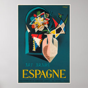 Art Arabe, Spagne, Vintage Poster